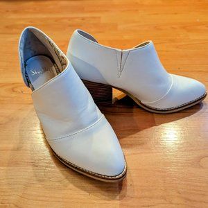 Shellys London White Booties Women's Sz 6.5